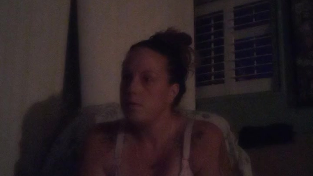Filming my big tit girlfriend while she is horny playing video games with her long brunette hair